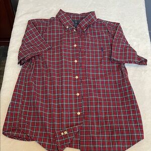 Ralph Lauren Kids Plaid Button-Down Shirt in Red and Blue